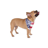 Stars, Stripes & Slobber - Vintage American Flag Dog Bandana