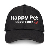Happy Pet Superstore Embroidered Denim Hat - Stylish Pet Lover's Cap