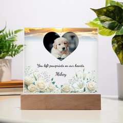 Custom Pet Memorial Acrylic Plaque