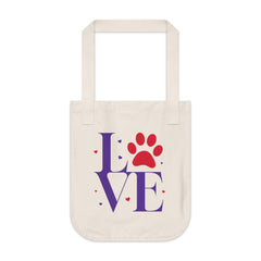 Love Organic 2 Sided Canvas Tote Bag