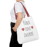 Teach. Love. Inspire. Tote Bag.